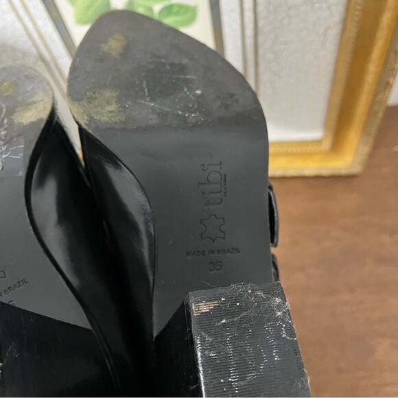 Tibi Black Croc Embossed Buckle Billie Bootie Womens Size 35 / US 5 - Picture 10 of 11